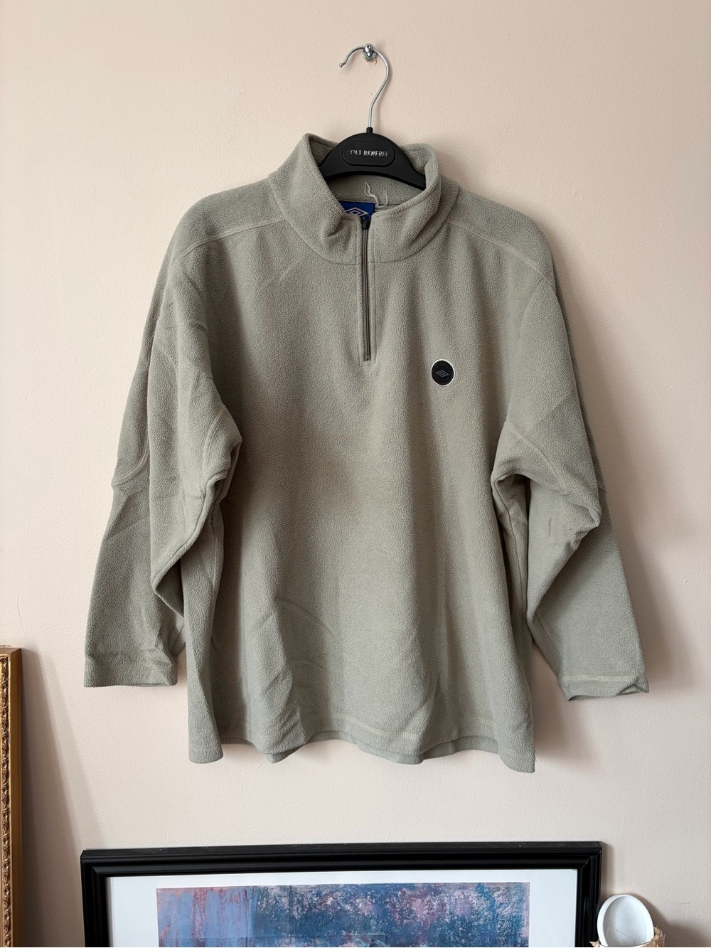 Umbro Woman’s Half-Zip Fleece Pullover - Sage